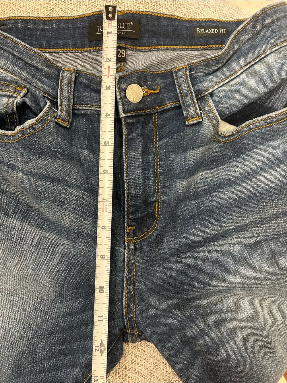 Judy Blue Medium Wash Straight Leg Jeans - Picture 4 of 12